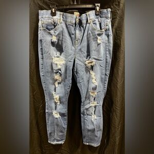 Torrid Bombshell Skinny Ripped Jeans